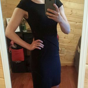 Calvin Klein tailored black dress size 2